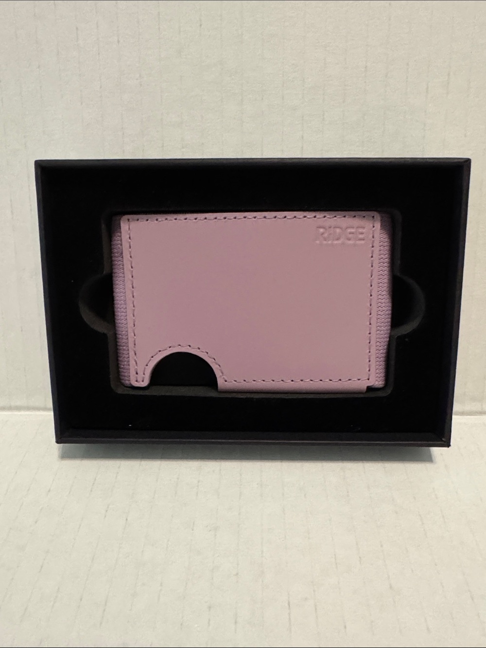 Ridge BiFlex Leather Wallet RFID-Blocking Minimalist Wallet In Lilac -  NIB